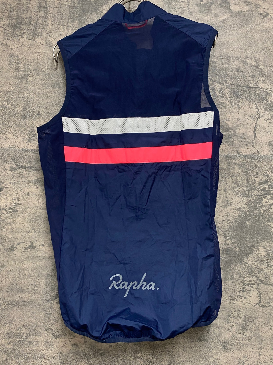 JY977 ラファ Rapha BREVET GILET サイクルベスト 紺ピンク M
