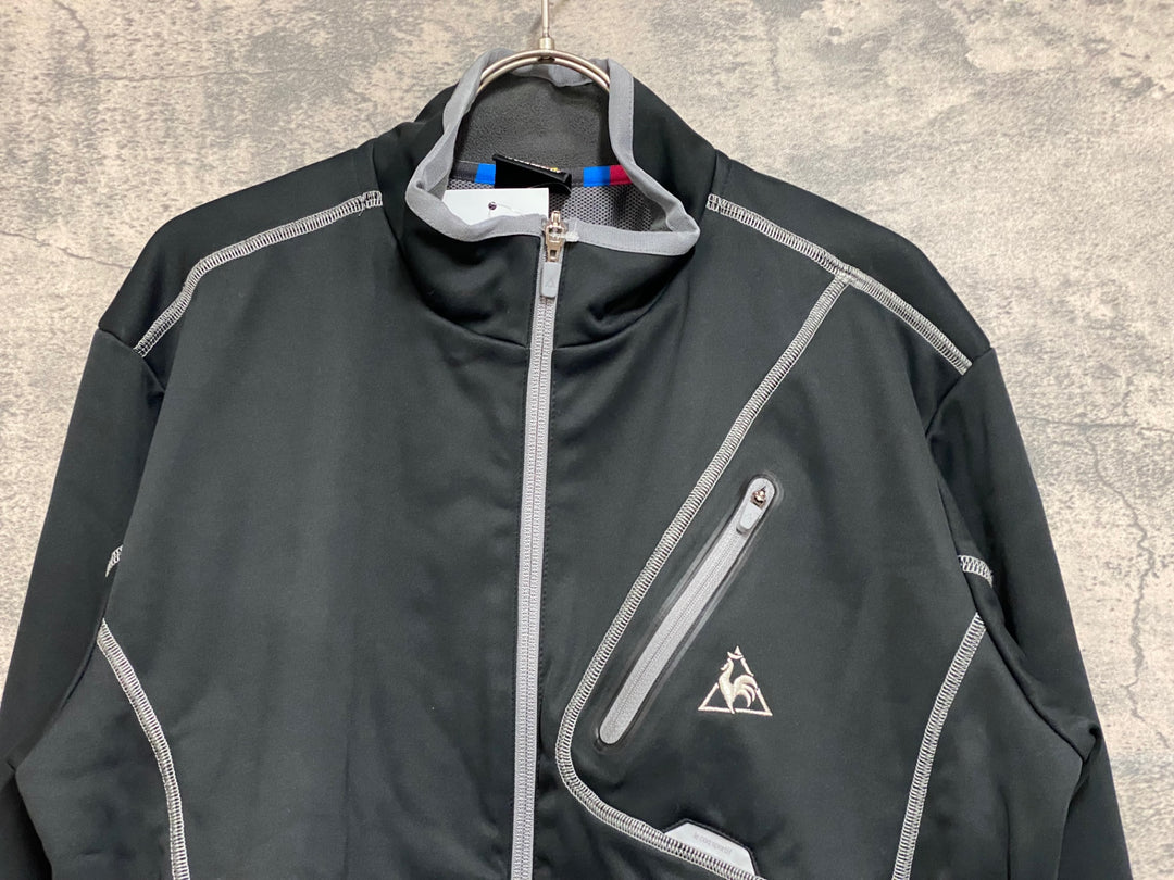 JO209 ルコックスポルティフ le coq sportif 長袖 サイクルジャケット 黒 O 裏起毛