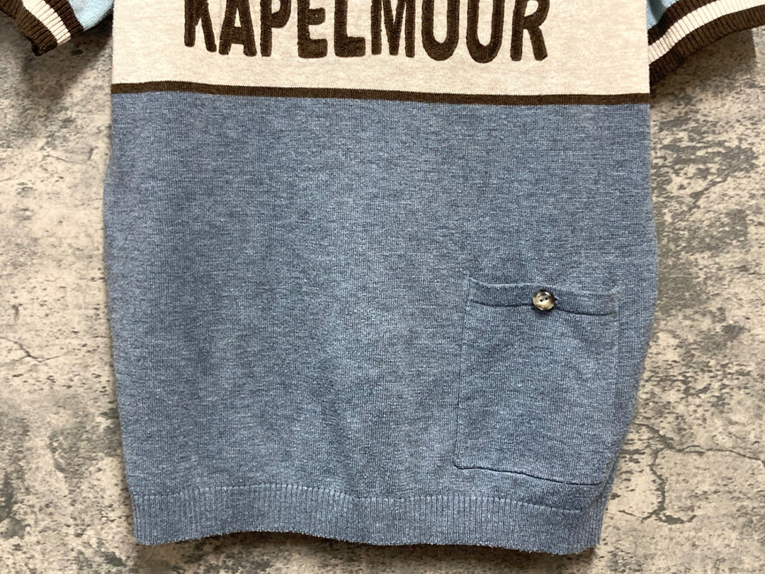 KK795 カペルミュール KAPELMUUR ウール 半袖 サイクルジャージ 水色 M