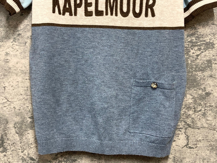 KK795 カペルミュール KAPELMUUR ウール 半袖 サイクルジャージ 水色 M