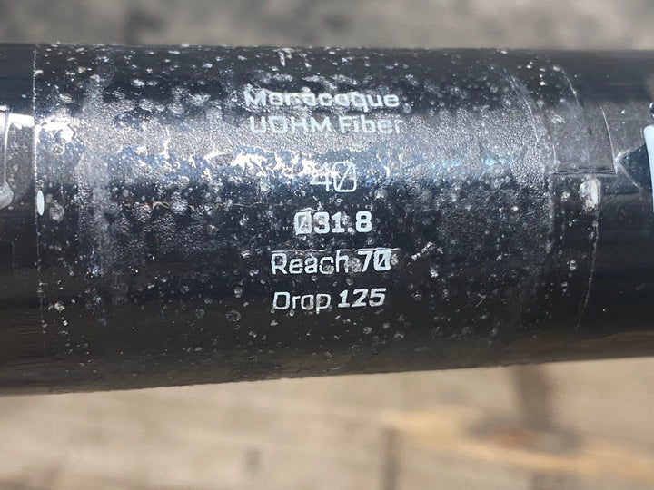 JF809 チネリ cinelli ネオス NEOS 400 Φ31.8 REACH70 DROP125 カーボン ドロップハンドル ※クリア剥がれ大 ジャンク