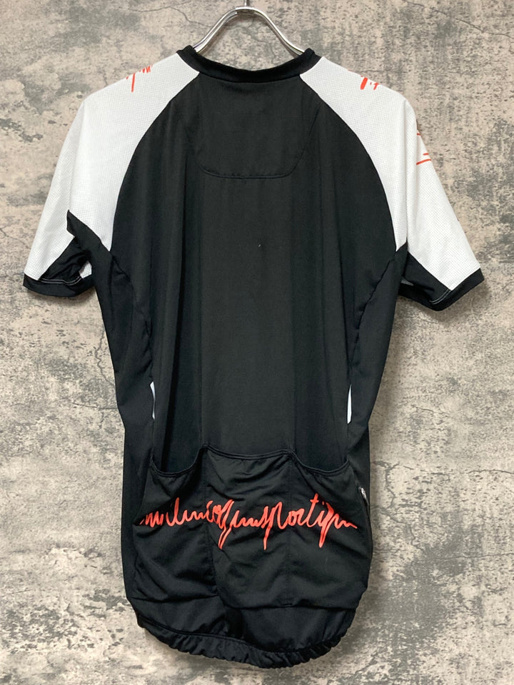 JW388 ルコックスポルティフ le coq sportif 半袖 サイクルジャージ 白黒 L 汚れ