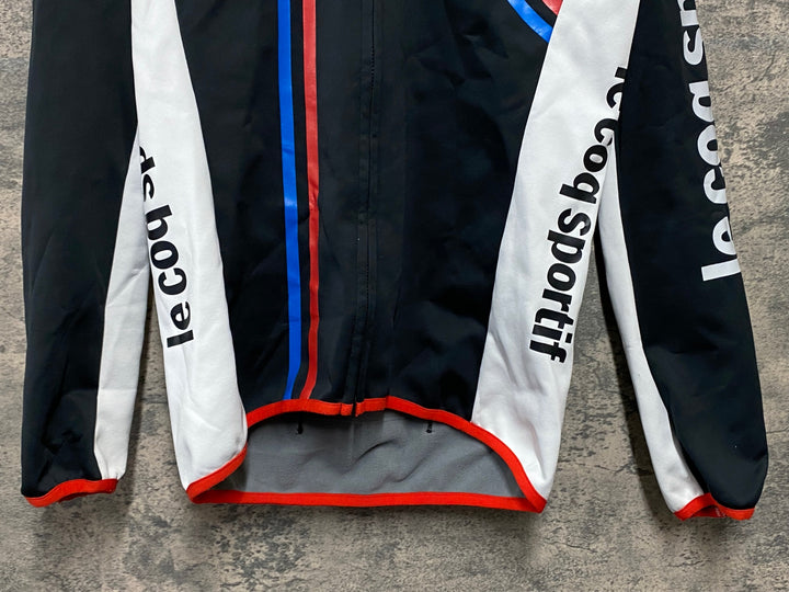 KC849 ルコックスポルティフ le coq sportif 長袖 サイクルジャケット 黒 M 裏起毛 ※たばこ臭