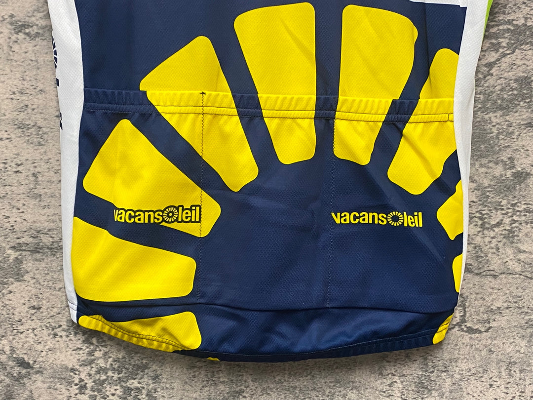 KB713 サンティーニ Santini 半袖 サイクルジャージ ハーフジップ 総柄 L vacansoleil