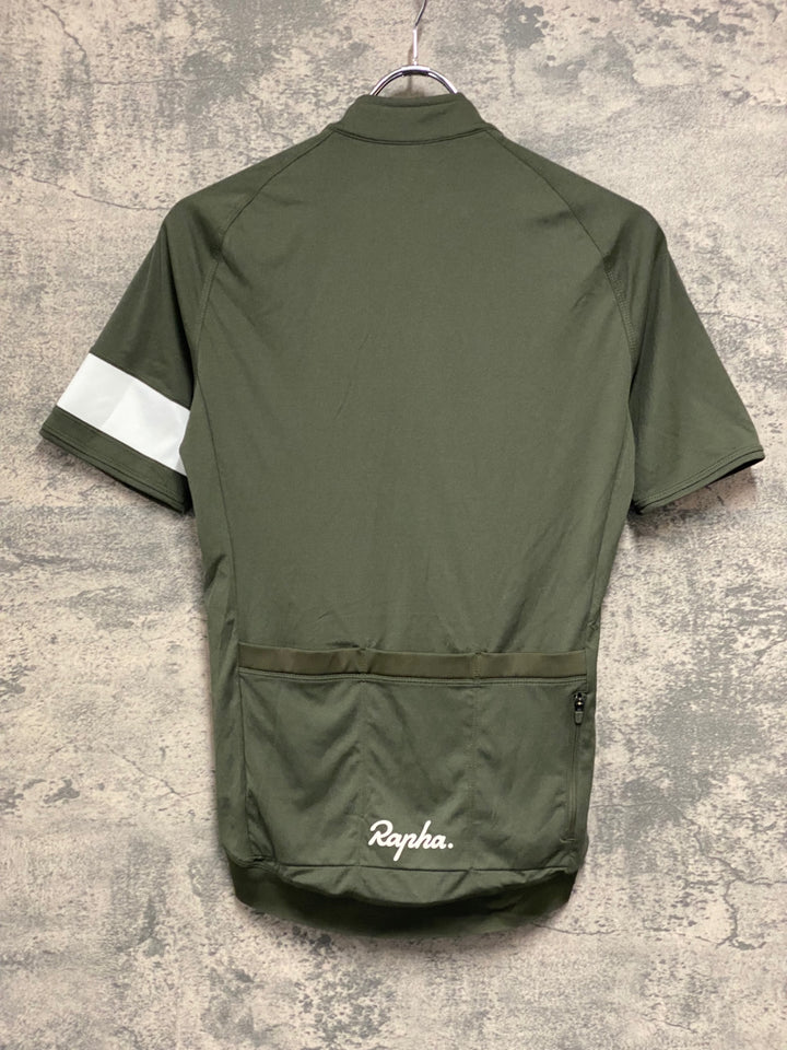 JJ321 ラファ Rapha CORE JERSEY 半袖サイクルジャージ 濃緑 S