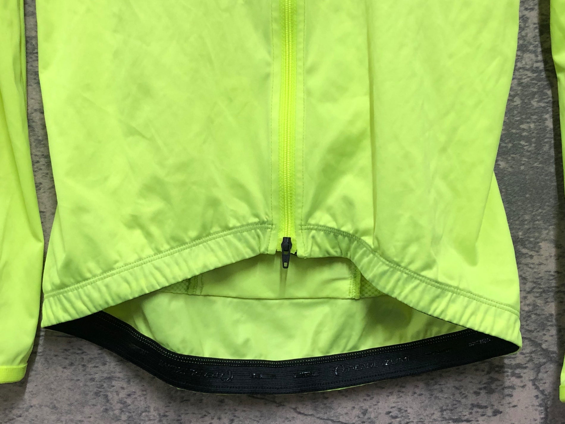JV077 パールイズミ PEARL iZUMi 長袖 ウインドブレイカー イエロー XS