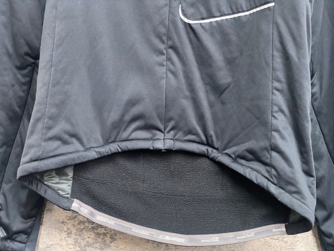 JO297 モンベル mont-bell 長袖 サイクルジャケット 黒 S 裏起毛