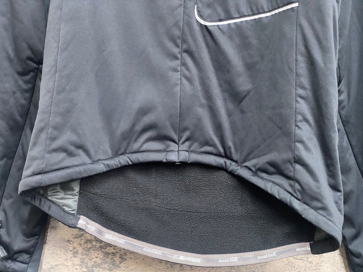 JO297 モンベル mont-bell 長袖 サイクルジャケット 黒 S 裏起毛