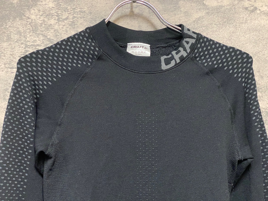 KC486 クラフト CRAFT Warm Intensity LS 長袖 ベースレイヤー 黒 S
