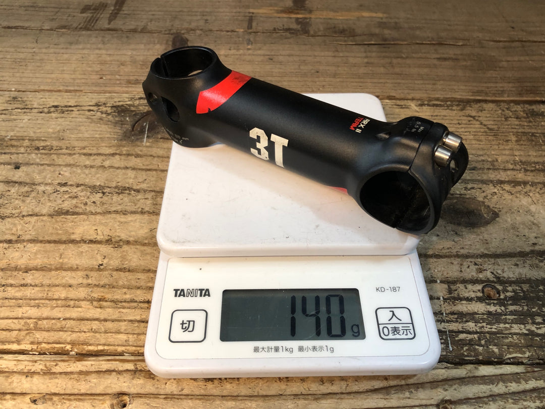 JU207 3T ARX Ⅱ PRO アルミ ステム 黒 120mm Φ31.8 OS 6° ※ハンドルクランプボルト錆び、非純正装着