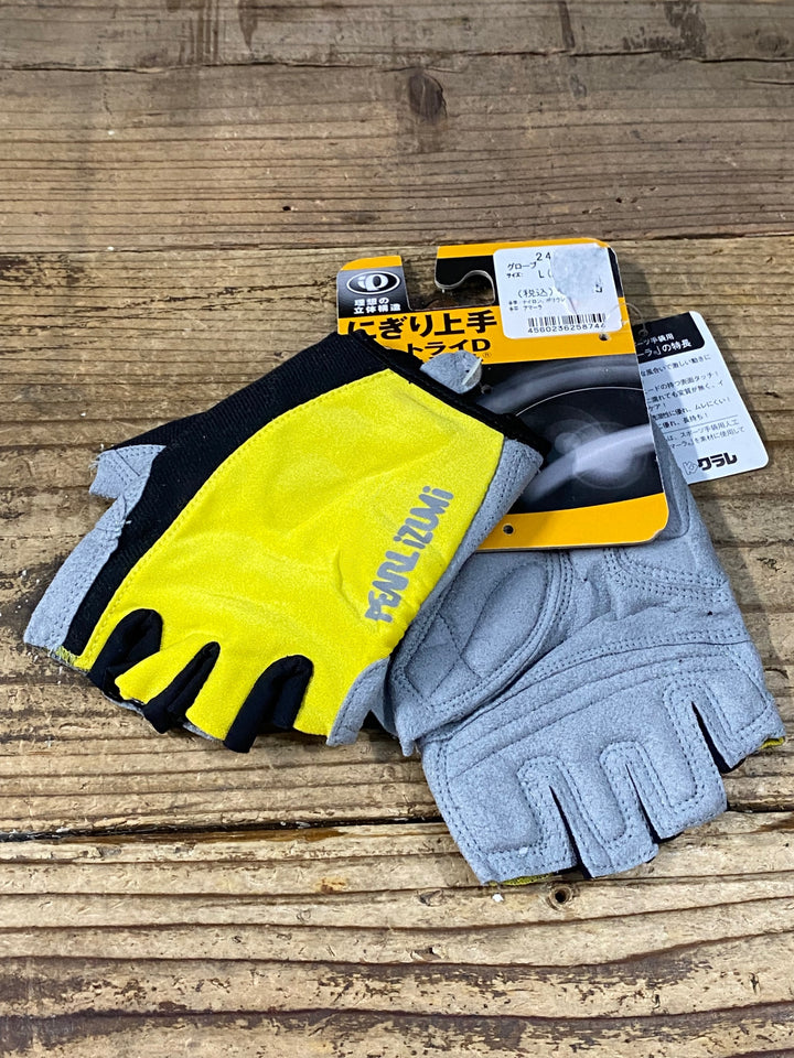 KK281 パールイズミ PEARL iZUMi 指切り グローブ 黄 L