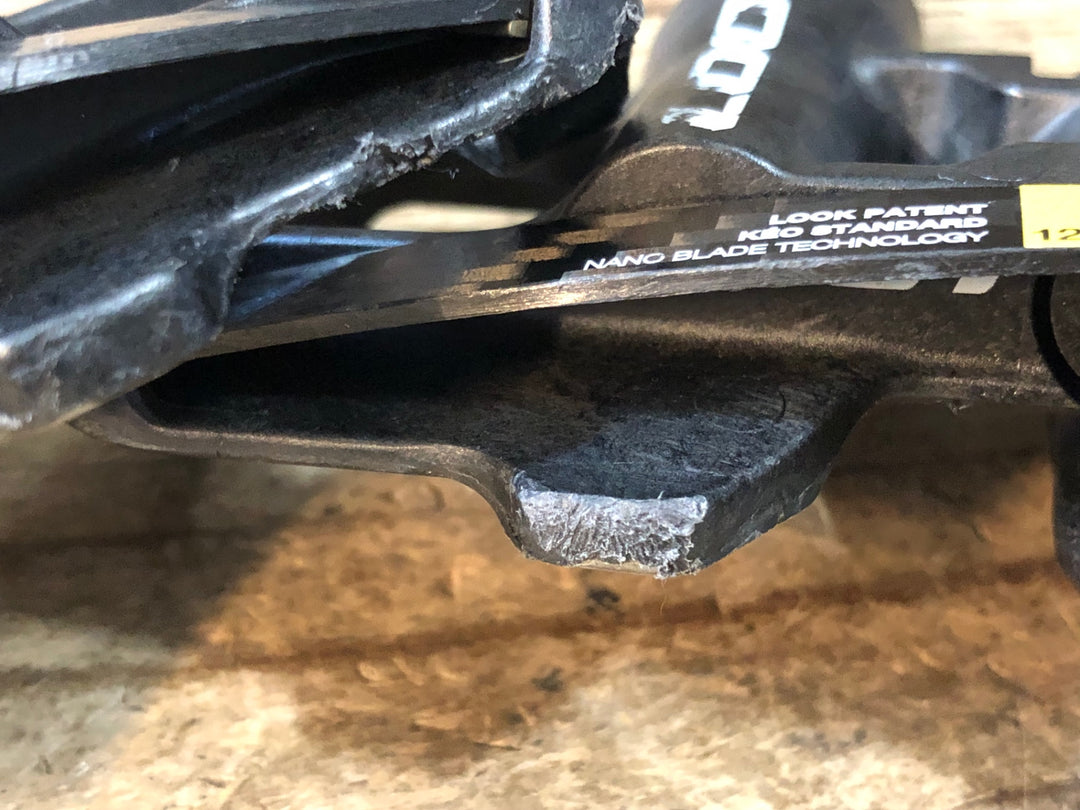JW989 ルック LOOK ケオ KEO BLADE CARBON ビンディングペダル ※削れ等ダメージ大のためジャンク