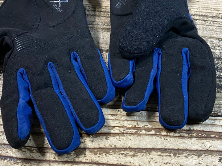 JP752 シマノ SHIMANO 長指 ウィンターグローブ 黒青 MEN'S M 裏起毛 GORE TEX INDINIUM