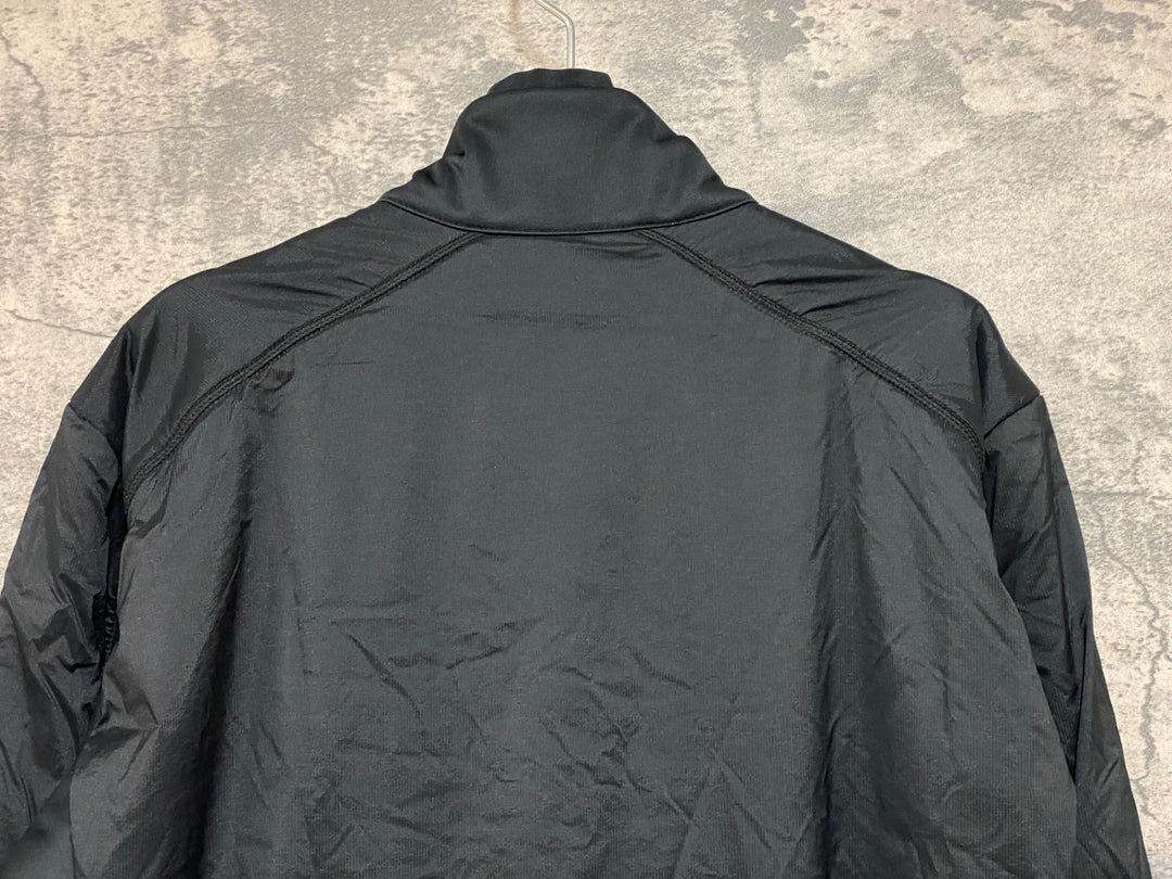 JQ084 rh+ 長袖 サイクルジャケット 黒 M 裏起毛