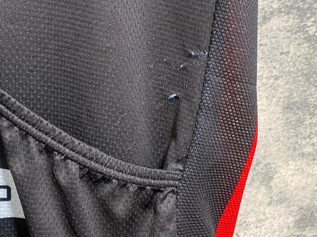 JN596 カステリ castelli 半袖サイクルジャージ 黒 3T XXXL ほつれあり