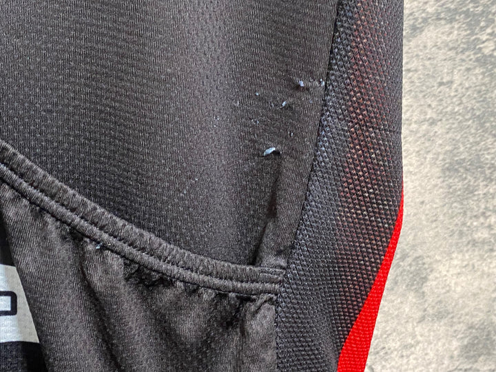 JN596 カステリ castelli 半袖サイクルジャージ 黒 3T XXXL ほつれあり