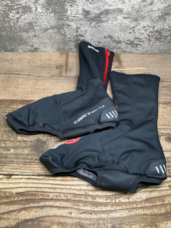JH101 カステリ CASTELLI シューズカバー 黒 L 裏起毛 GORE TEX INFINIUM