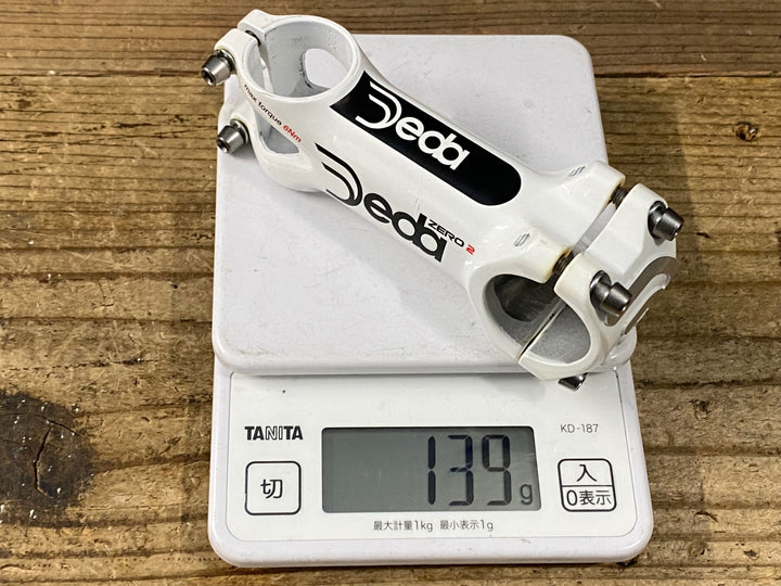 KP069 デダ Deda ZERO 2 アルミステム 白 Φ31.8 OS 100mm
