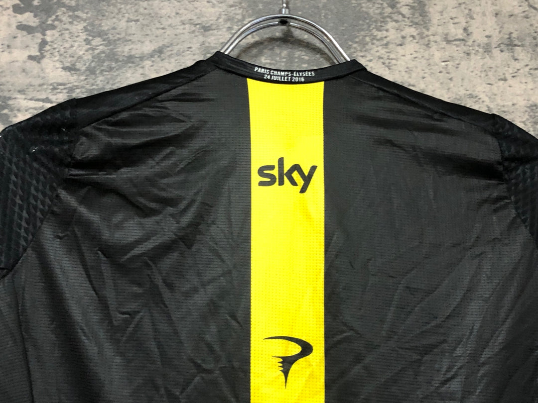 JV921 ラファ Rapha IV JERSEY 半袖 サイクルジャージ 黒 S TEAM Sky