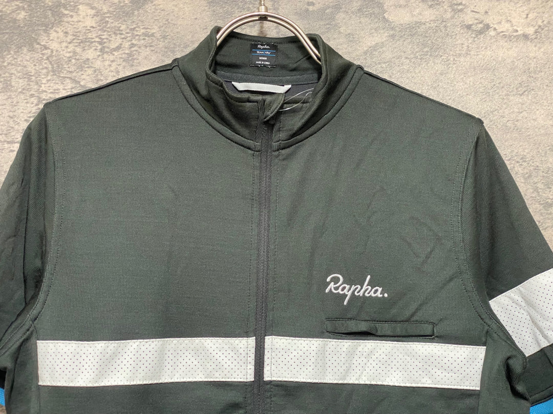 JO327 ラファ Rapha TRAINING BREVET JERSEY 半袖 サイクルジャージ グレー M TEAM Sky