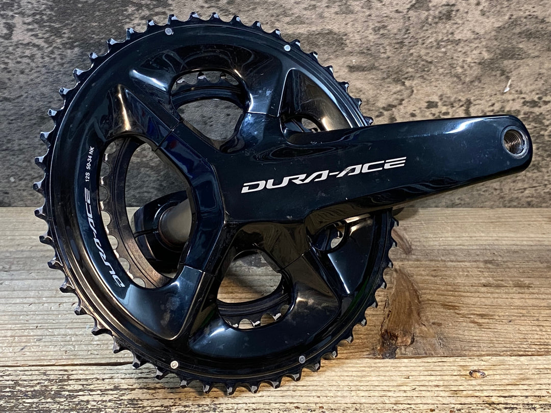JQ234 シマノ SHIMANO 4iii デュラエース DURA-ACE FC-R9200 片側計測パワーメーター クランクセット 50/34T 172.5mm ※起動確認済み