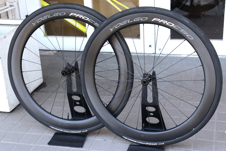 ヨーレオ YOELEO SAT C50 PRO カーボン チューブレスレディ ホイールセット シマノ11/12S  【横浜店】