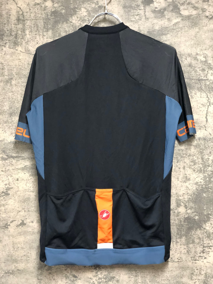 KD431 カステリ CASTELLI 半袖 サイクルジャージ 黒 S メッシュ