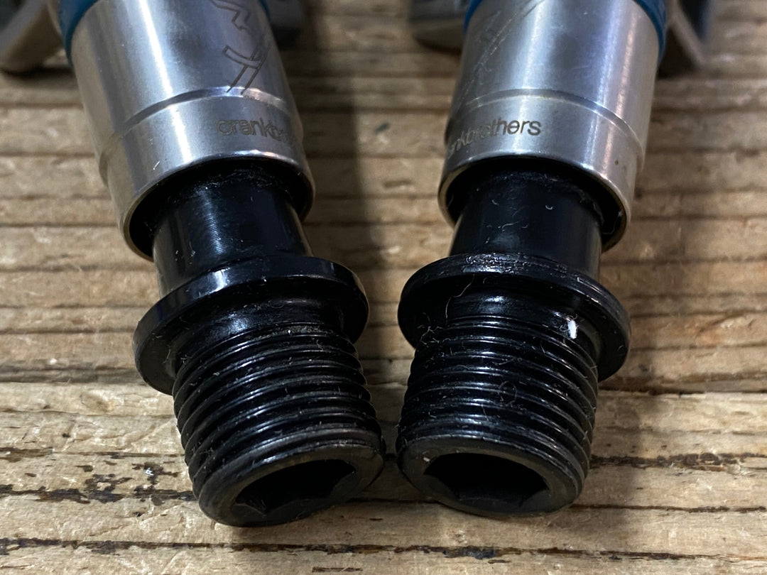 JP363 クランクブラザーズ Crankbrothers エッグビーター Eggbeater3 ビンディングペダル 青 クロモリ ※軸のガタつき