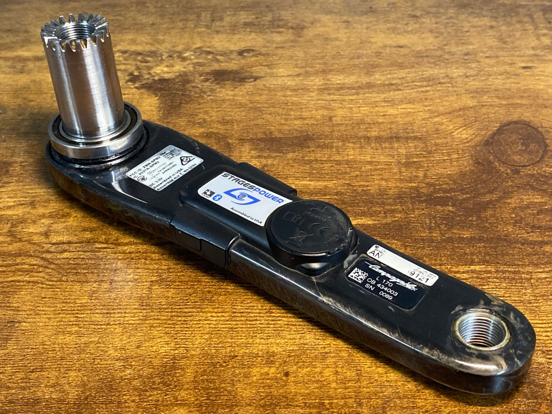 KL486 ステージス STAGES ZBM-SPM2 カンパニョーロ RECORD 11S 左クランクアーム パワーメーター 170mm ANT+ Bluetooth