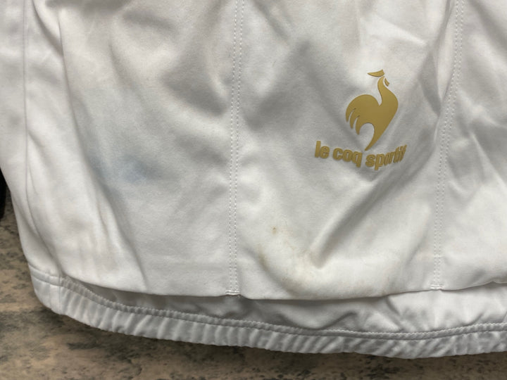 JU343 ルコックスポルティフ le coq sportif 長袖サイクルジャージ Lサイズ 白