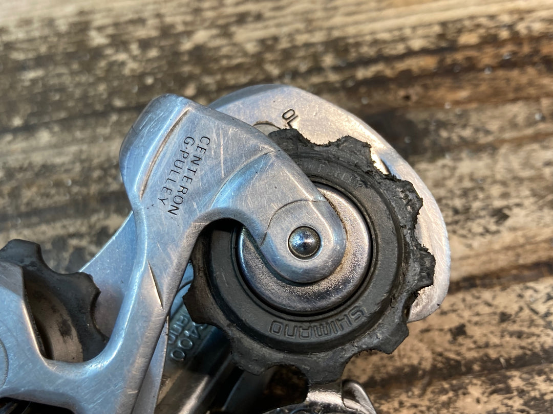 JH707 シマノ SHIMANO 600 2x7 前後ディレイラーセット ※劣化、傷大のためジャンク