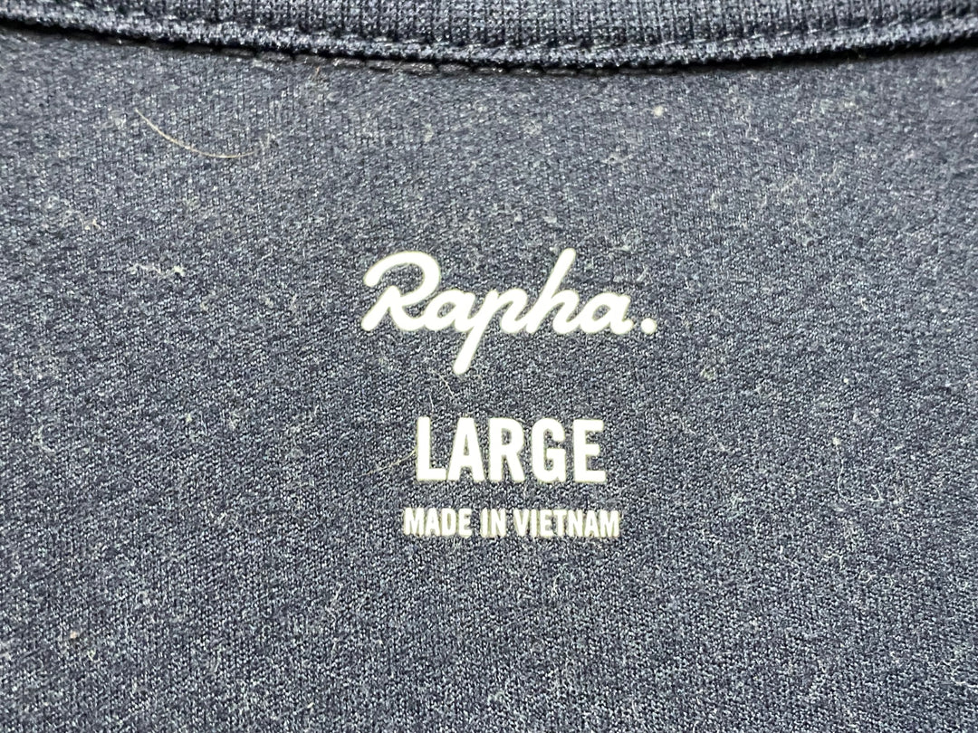 JV498 ラファ Rapha CORE LONG SLEEVE JERSEY 長袖 サイクルジャージ ブラック LARGE 裏起毛