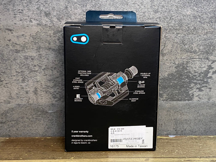 JP315 クランクブラザーズ crankbrothers candy3 ビンディングペダル 黒