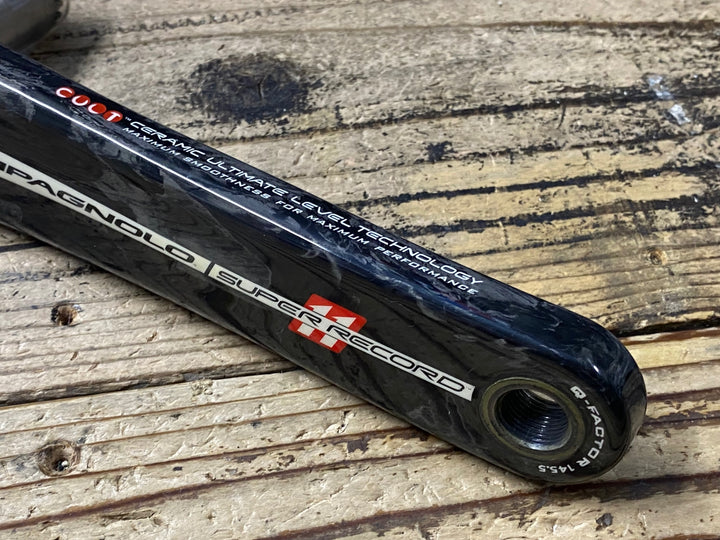 KJ070 カンパニョーロ CAMPAGNOLO スーパーレコード SUPER RECORD FC11-SR040CT クランクセット 5ARM 50/34T 170mm チェーンリングボルト芯折れ