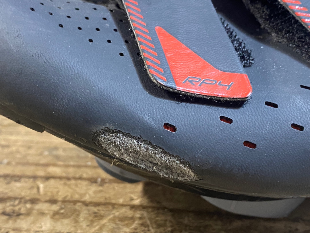 KC715 シマノ SHIMANO RP4 SHRP400 ビンディングシューズ 赤黒 EU41 3穴 ※汚れ ほつれあり