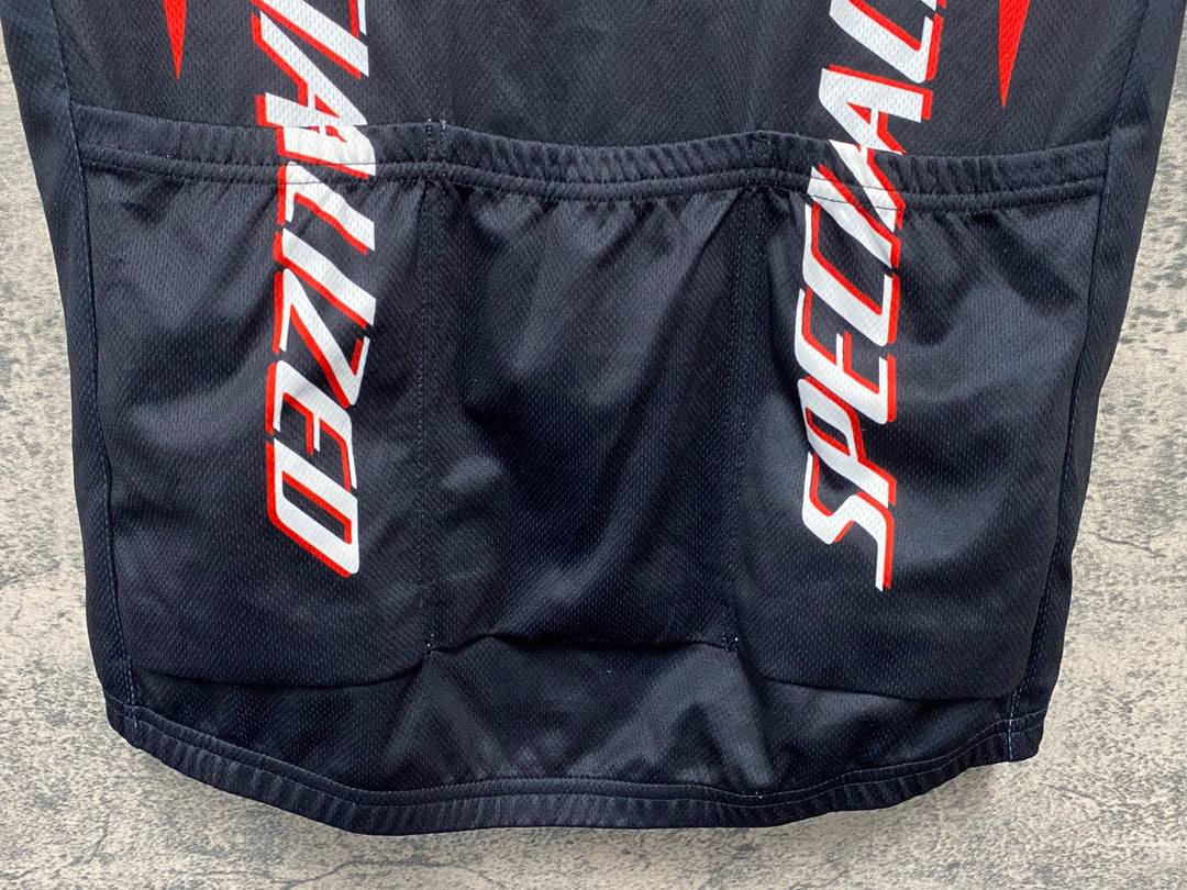 JR083 スペシャライズド SPECIALIZED 半袖サイクルジャージ 黒赤 S