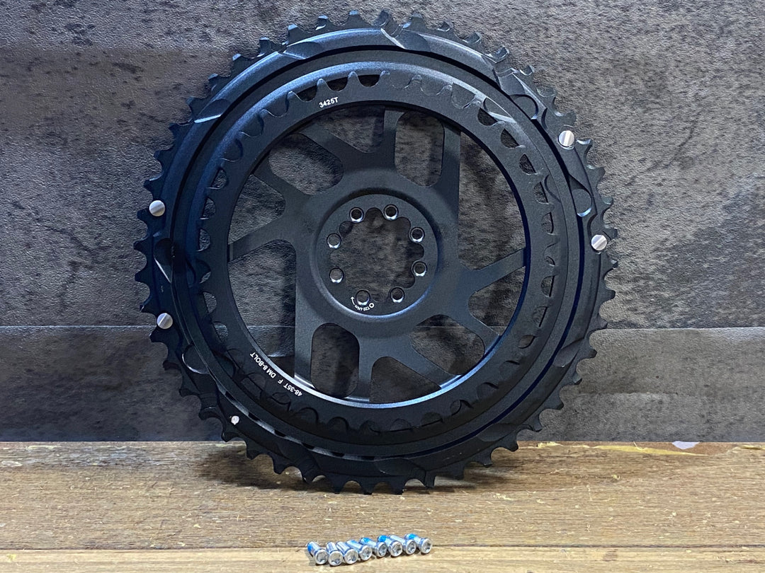 JW237 スラム SRAM Rival AXS Direct Mount Chain Ring 2X E1 チェーンリング 48/35T 新車取り外し品