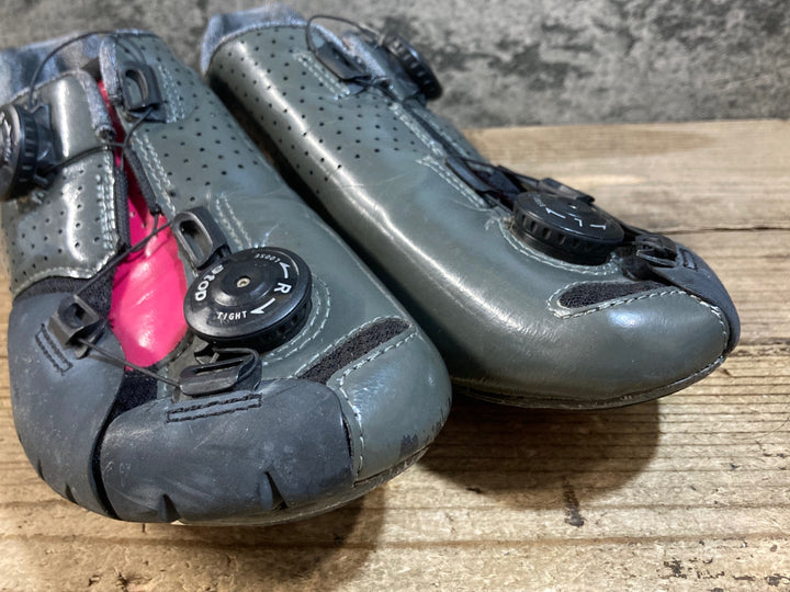 KG430 リンタマン Lintaman アジャストロードプロ ADJUST ROAD PRO ビンディングシューズ グレーピンク EU38 3穴