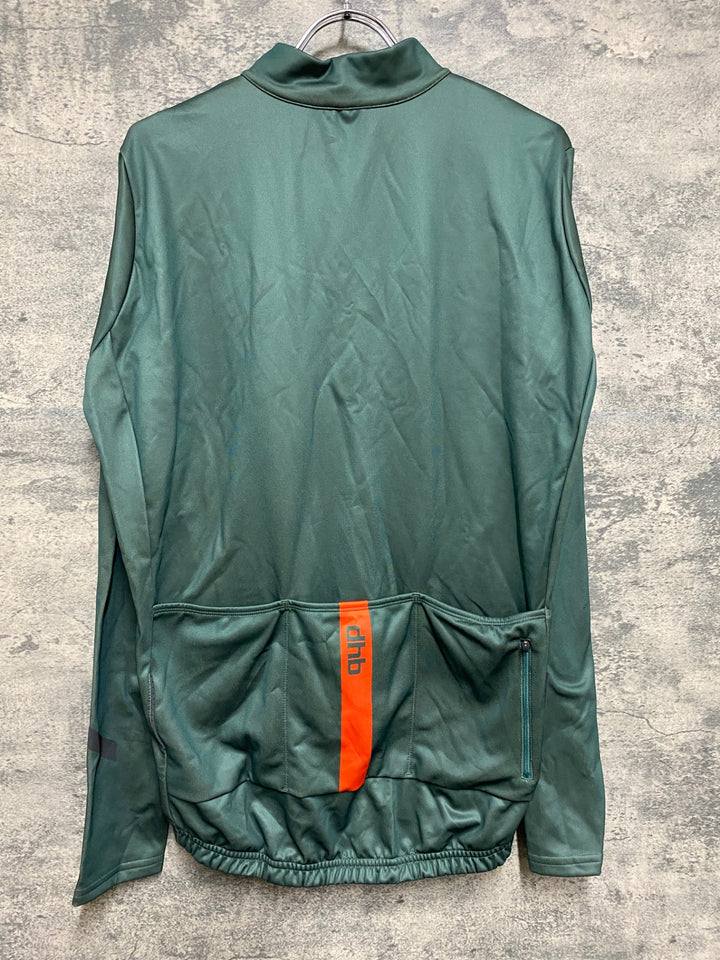 KF301 dhb 長袖 サイクルジャージ オリーブ XL 裏起毛