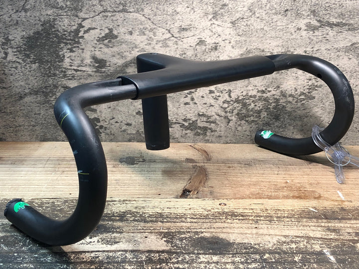 JC767 キャニオン CANYON CP0018 T-Bar カーボン 一体型ハンドル 90mm ※レバークランプ部のマーキング痕, ハンドル固定ボルト無し