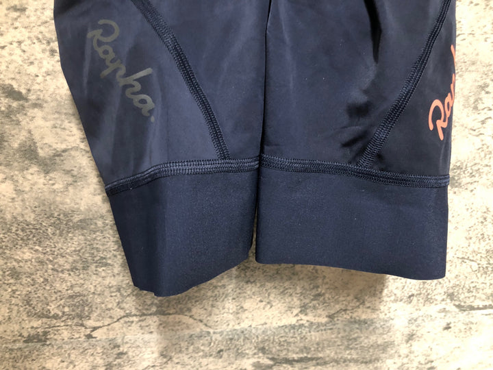 JE267 ラファ Rapha SOUPLESSE FLYWEIGHT BIB SHORTS ビブショーツ ネイビー ブラウン レディース XXS