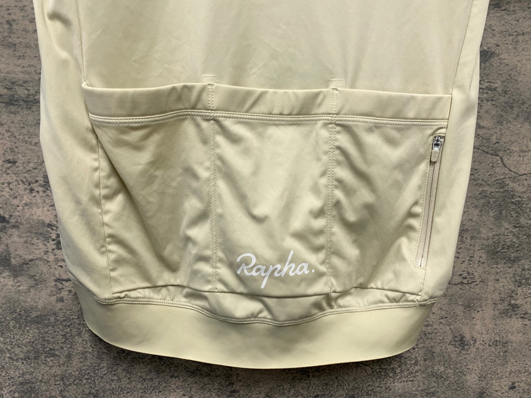 KM067 ラファ Rapha MEN'S CORE JERSEY 半袖 サイクルジャージ ベージュ S