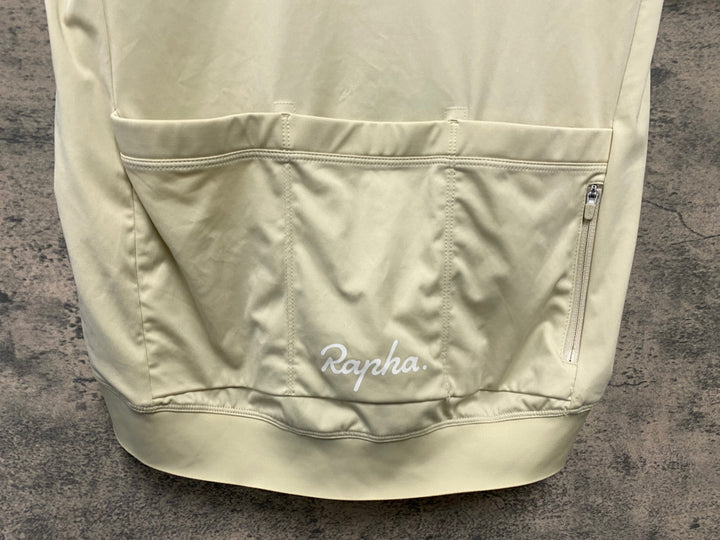 KM067 ラファ Rapha MEN'S CORE JERSEY 半袖 サイクルジャージ ベージュ S