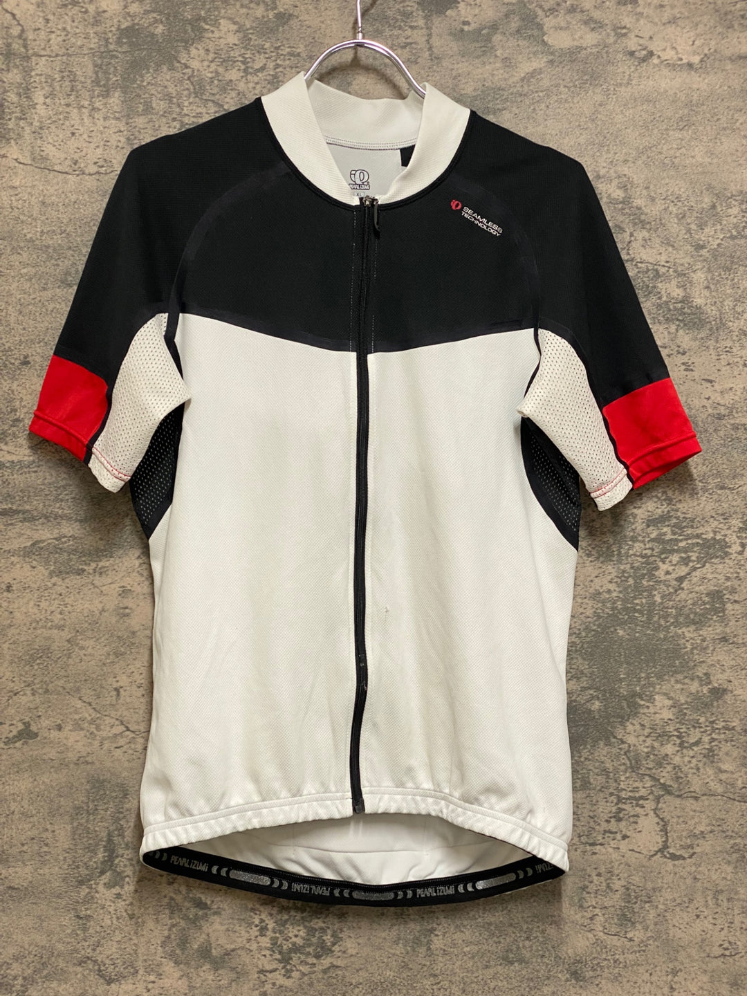 JP711 パールイズミ PEARL iZUMi 半袖 サイクルジャージ 黒 白 XL