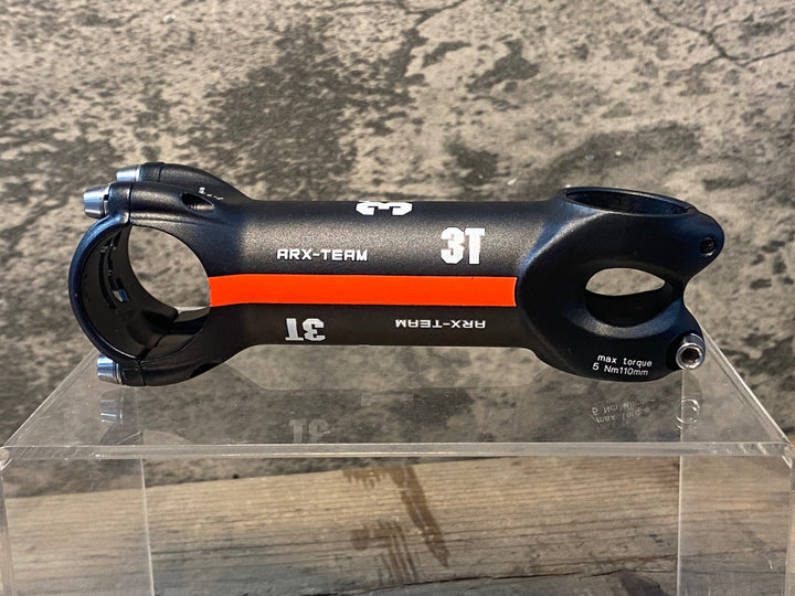 JL018 3T ARX-TEAM アルミ ステム 黒 赤 110mm Φ31.8 OS -6°