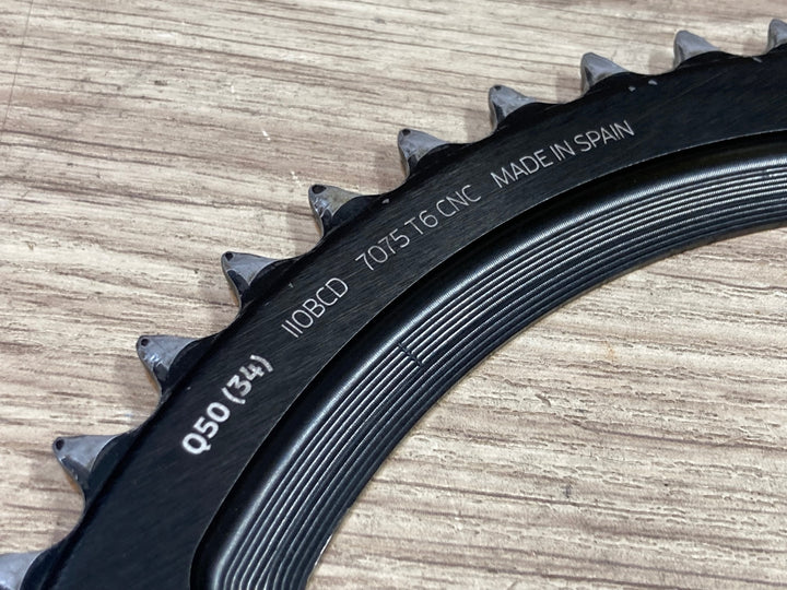 JR684 ローター ROTOR Q-RINGS 50T 楕円チェーンリング BCD110 アウターリング