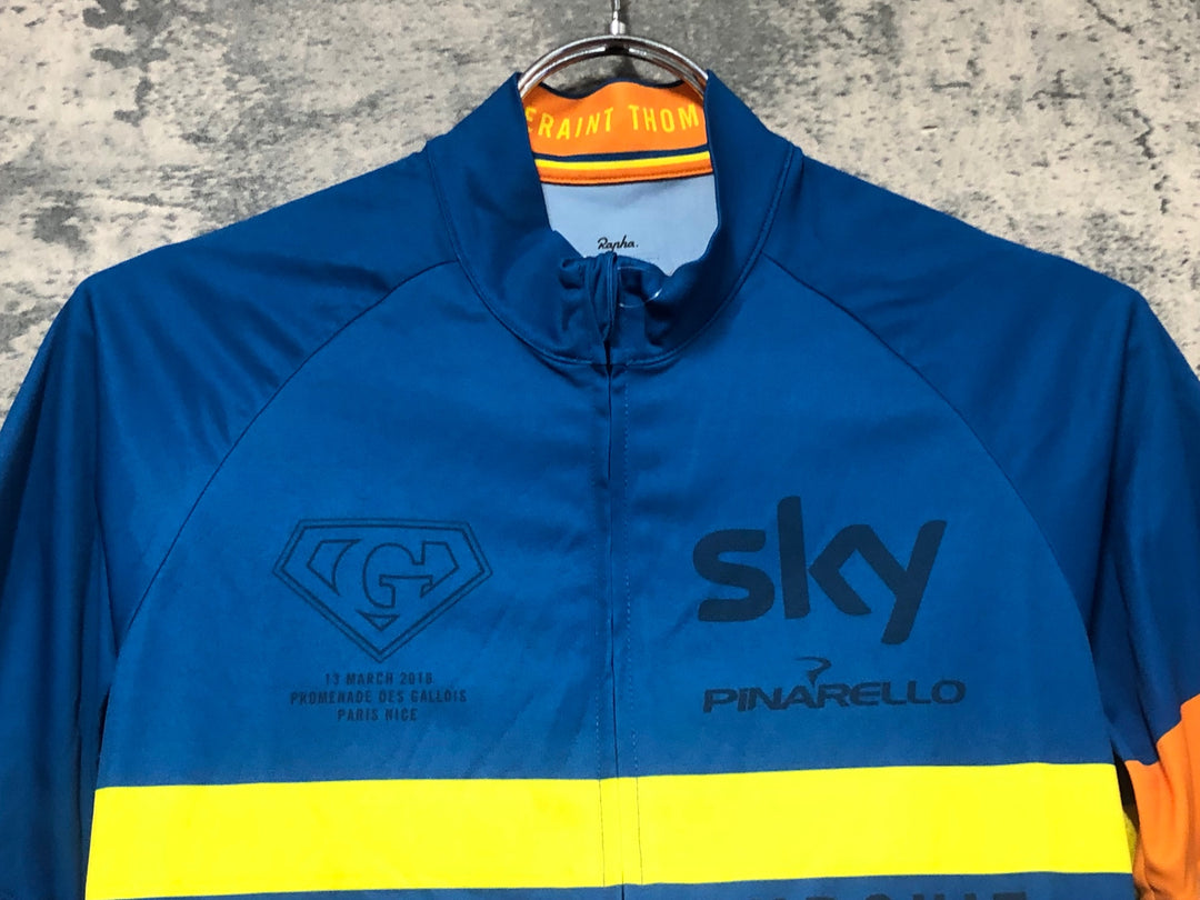 JV926 ラファ Rapha RIVIERA PURSUIT JERSEY 半袖 サイクルジャージ ターコイズ S TEAM Sky