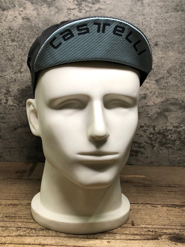JP857 カステリ CASTELLI サイクルキャップ 黒 ワンサイズ