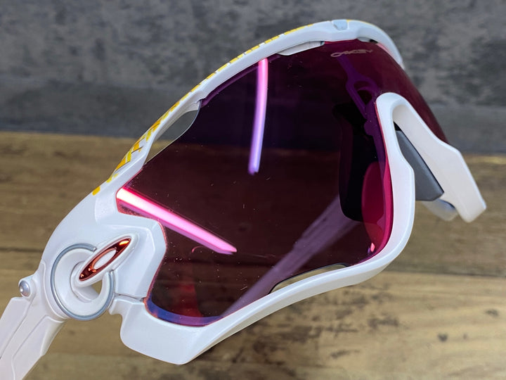 JB137 オークリー OAKLEY JAWBREAKER サングラス アイウェア 白 黄 PRIZMレンズ TDF EDITION