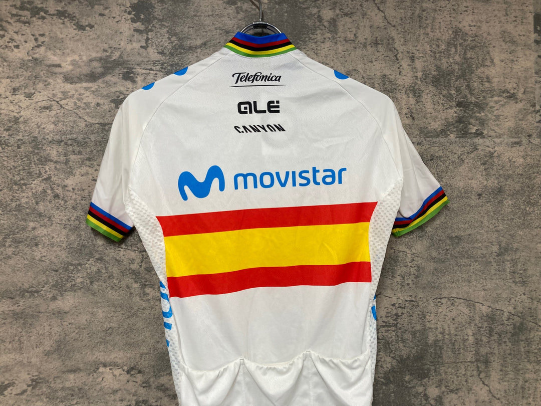 JS485 アレ ALE 半袖 サイクルジャージ 白 サイズ不明 movistar